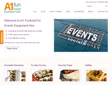 Tablet Screenshot of funfoodforevents.co.uk